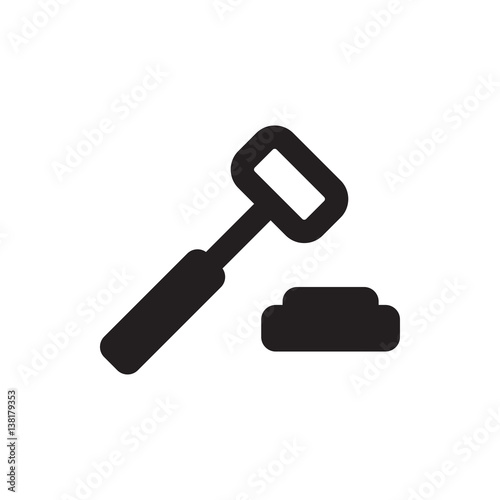 auction hummer icon illustration