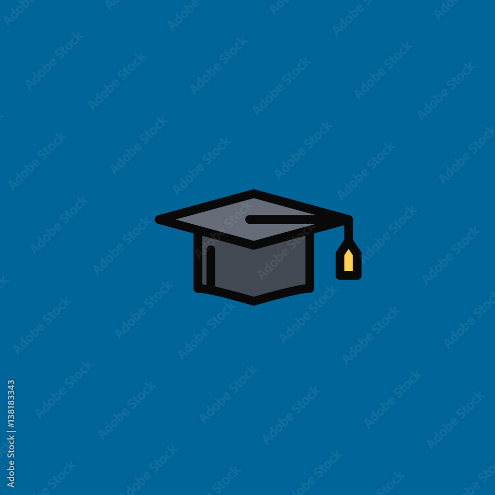 graduate icon flat design graduate icon flat design