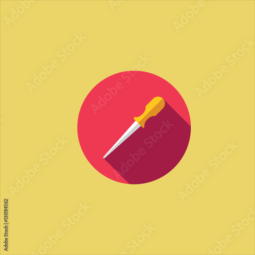 awl icon flat design