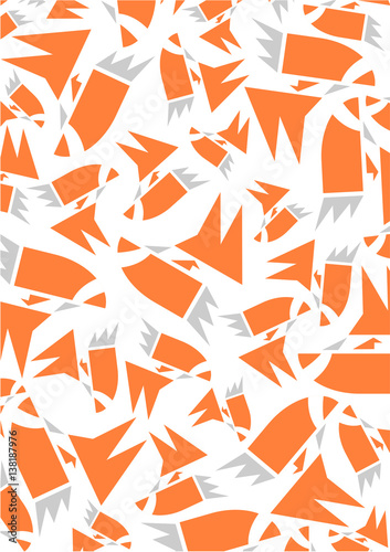 Stylised Abstract Fox Pattern