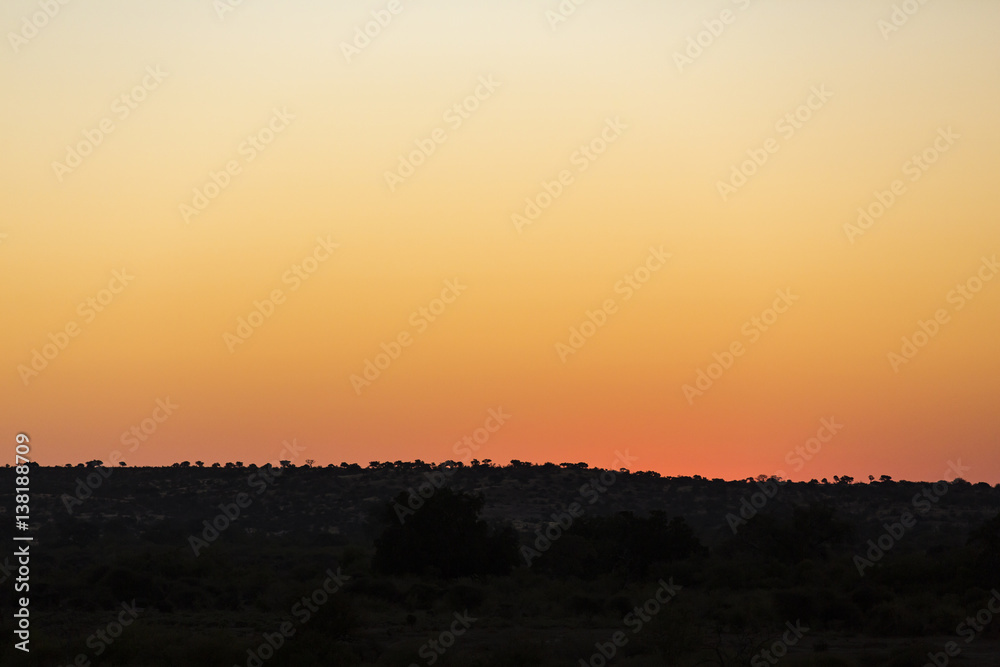 Savannenlandschaft, Afrika, Botswana, Tuli Block