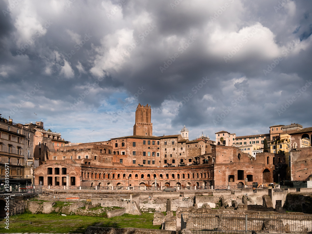 Augustus forum in Rome, Italy