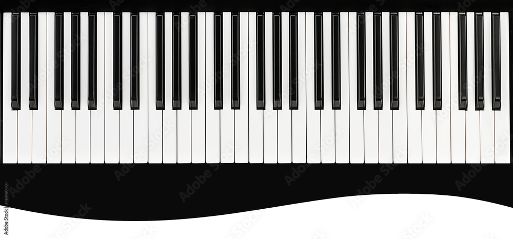 Fototapeta premium Piano keys background