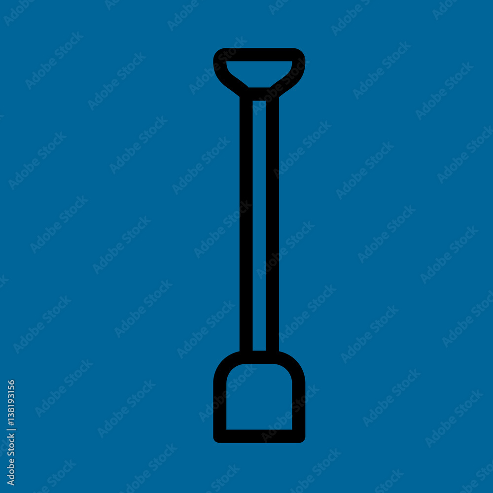 shovel icon flat design shovel icon flat design