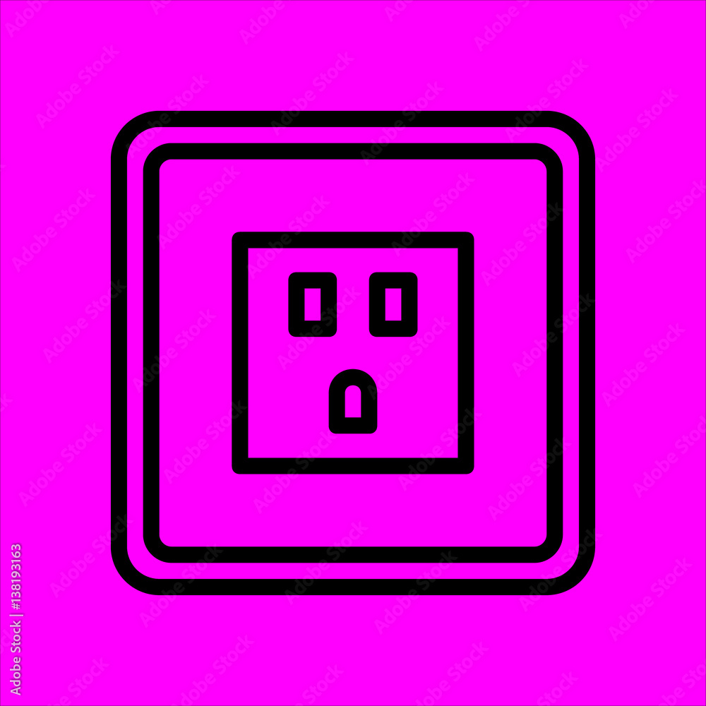 socket icon flat design socket icon flat design