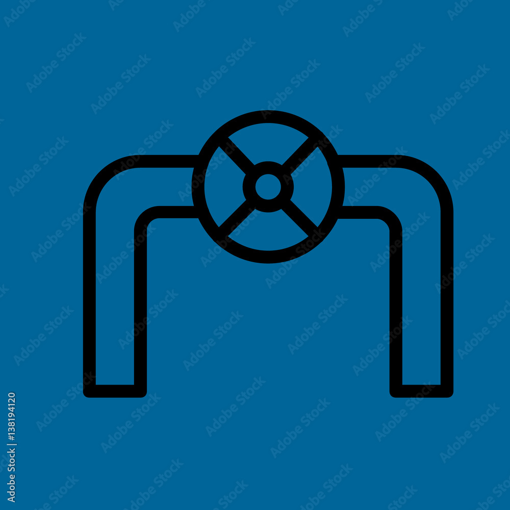 Obraz premium gas pipe icon flat design
