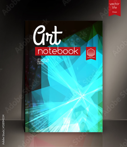 Colorful cover. Background for notebook.