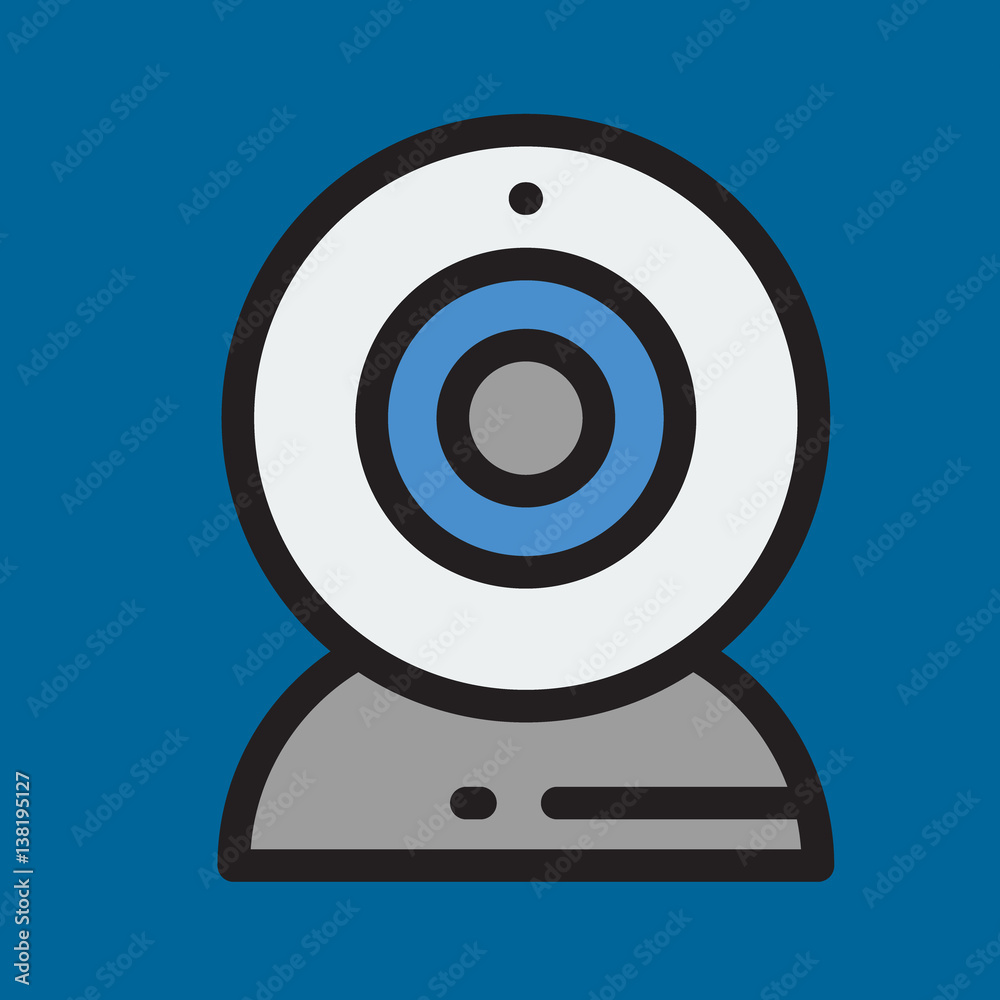 webcam icon flat design webcam icon flat design