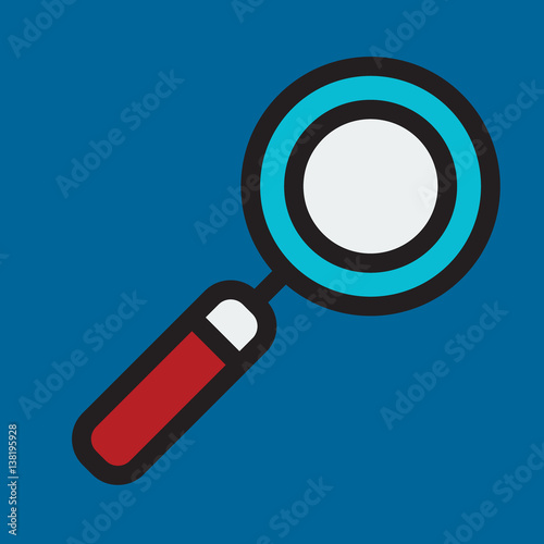 loup icon flat design