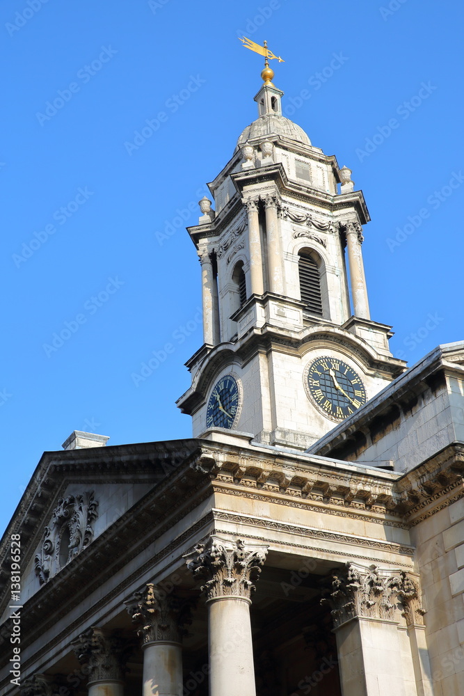 LONDON, UK: Saint George's Church in Hanover Square (borough of Westminster)