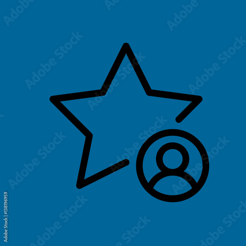 star icon flat design