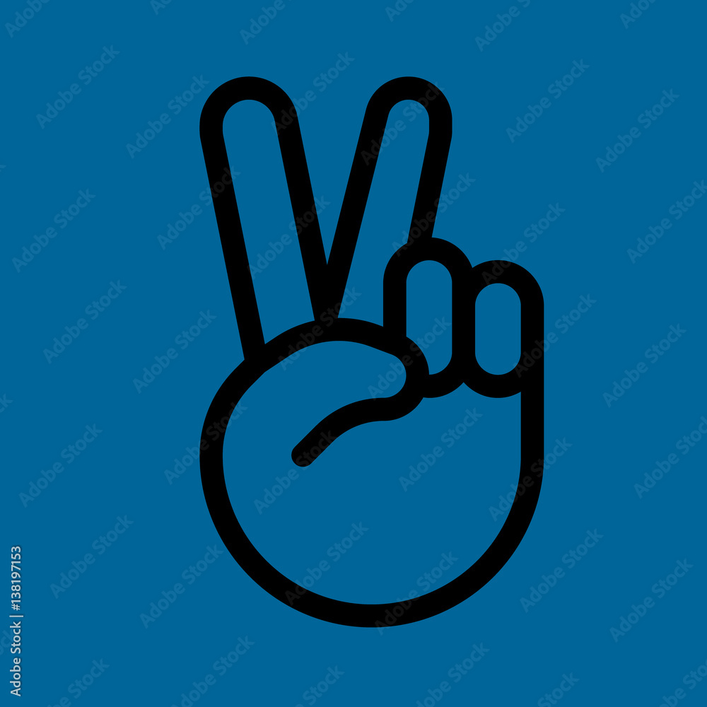 victory icon flat design victory icon flat design