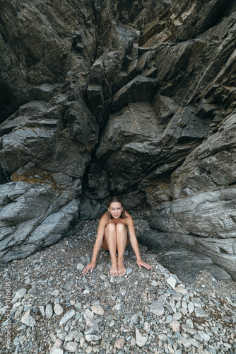 Loneliness in the rocks.