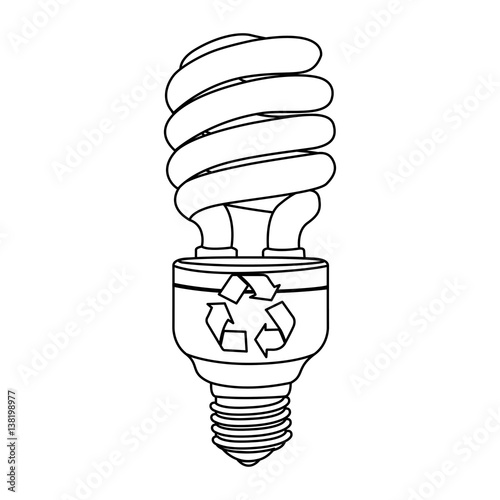 energy-saving light bulbs icon, vector illustration design