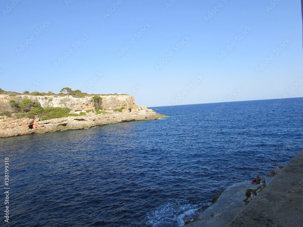 Playa de Mallorca con bonitas vistas
