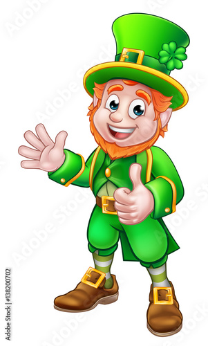 Thumbs Up Leprechaun St Patricks Day Character
