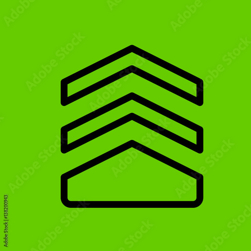 chevron icon flat disign