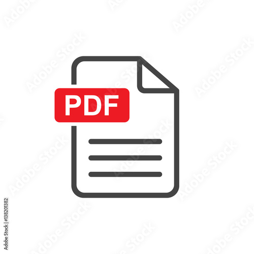 PDF download vector icon. Simple flat pictogram for business, marketing, internet concept. Vector illustration on white background.
