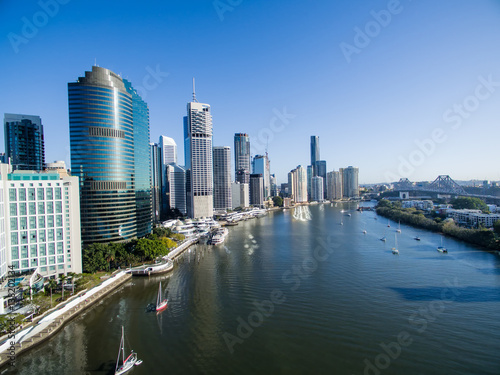 Brisbane city aerial