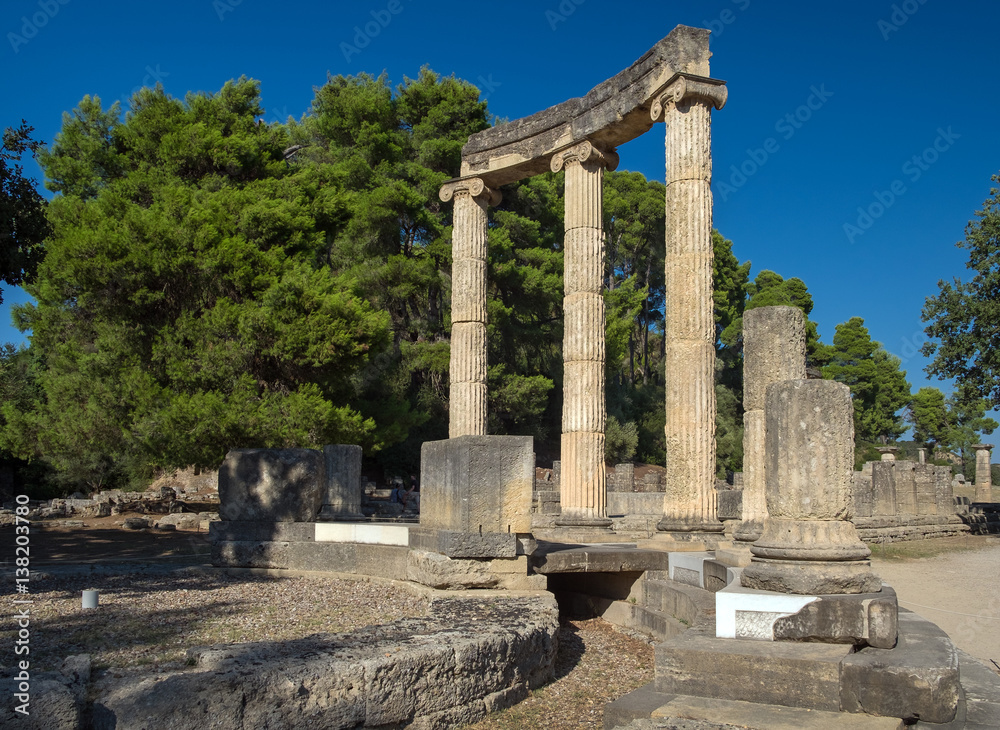 Philippeion, Antikes Olympia, Peloponnes, Griechenland., 17008.jpg
