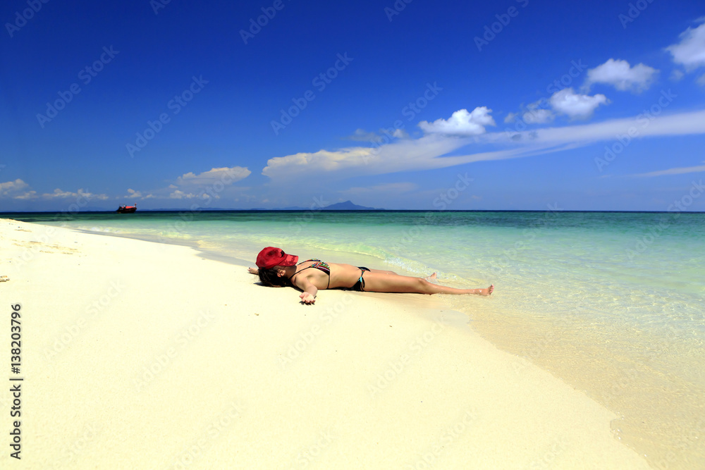Woman on the beach Woman on the beach