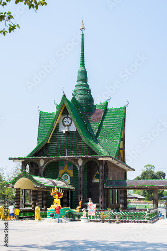 Wat PA Maha Jedi kaeo (WAT million bottles) in sisaket,THAILAND 2017