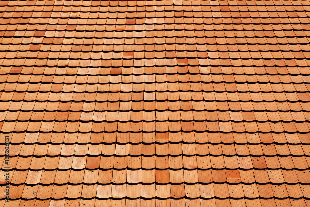 Tile roof of old texture background surface natural color Tile roof of old texture background surface natural color