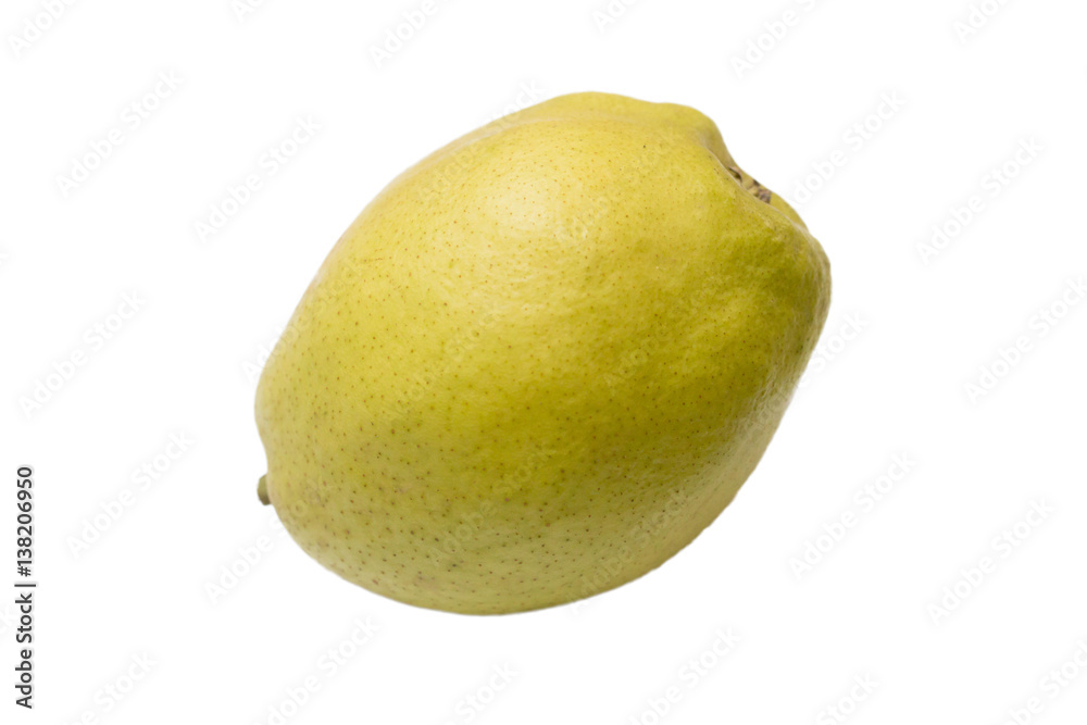 ripe yellow pear isolated on white background ripe yellow pear isolated on white background