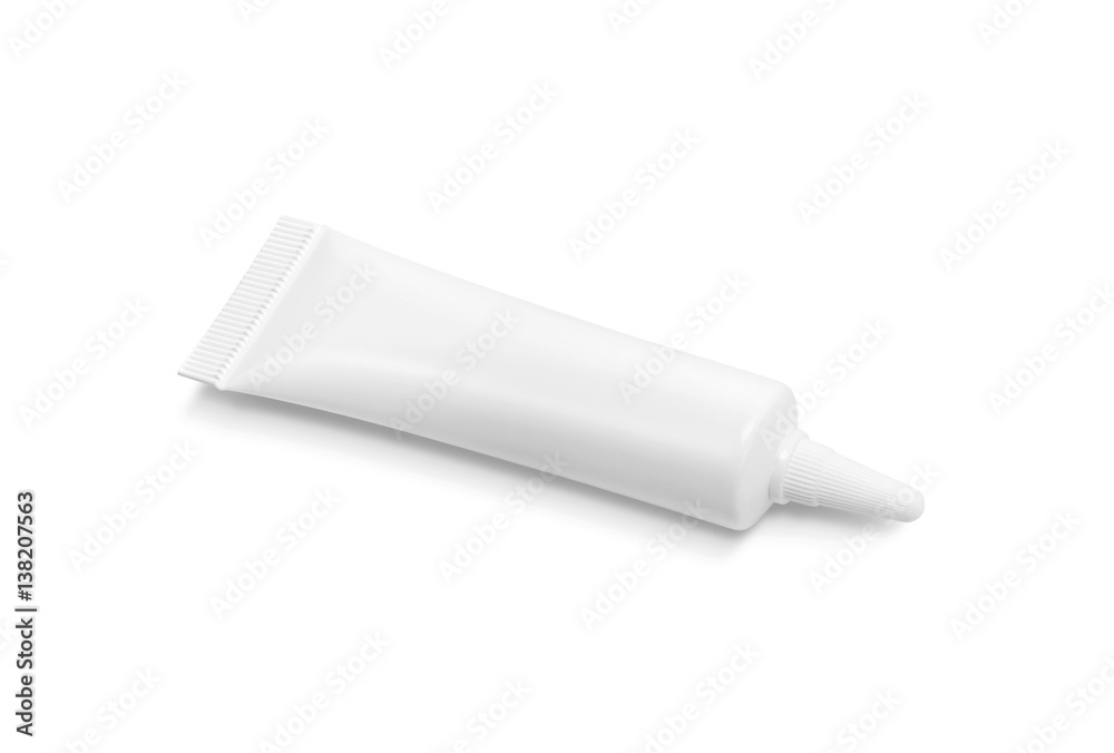 blank packaging cosmetic serum tube isolated on white background blank packaging cosmetic serum tube isolated on white background