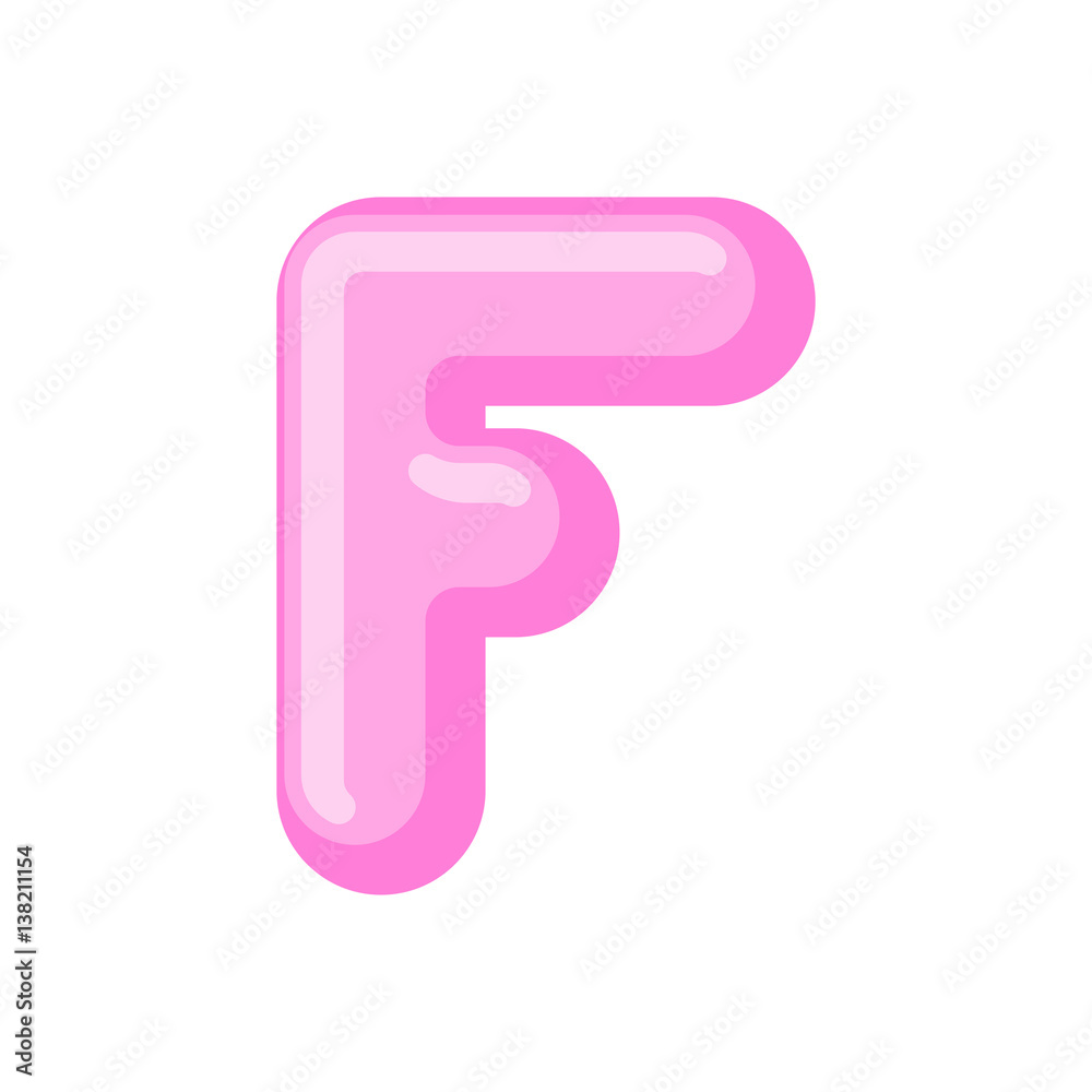 Letter F candy font. Caramel alphabet. lollipop lettering. Sweet ABC sign Letter F candy font. Caramel alphabet. lollipop lettering. Sweet ABC sign