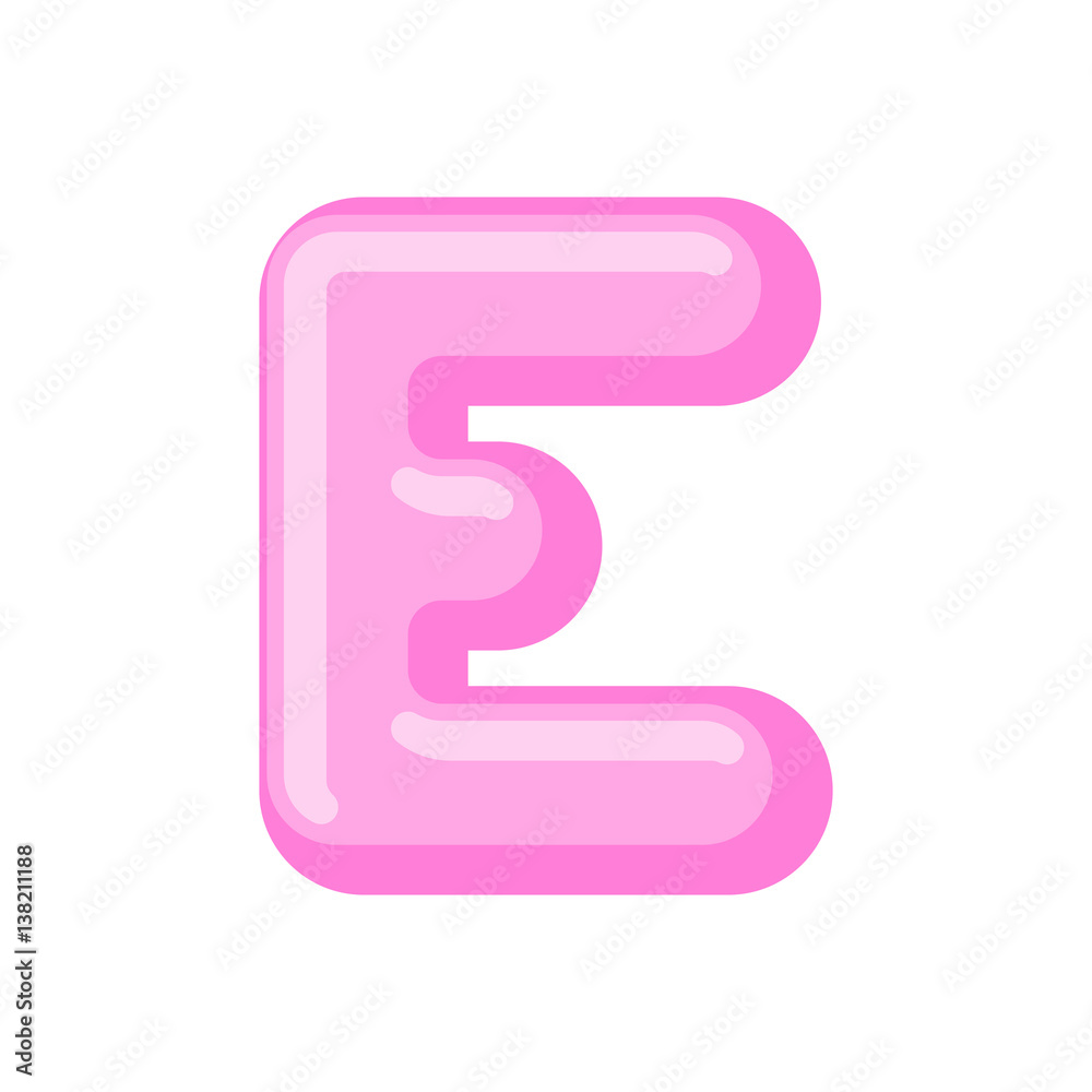 Letter E candy font. Caramel alphabet. lollipop lettering. Sweet ABC sign Letter E candy font. Caramel alphabet. lollipop lettering. Sweet ABC sign