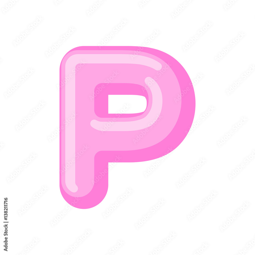 Letter P candy font. Caramel alphabet. lollipop lettering. Sweet ABC sign Letter P candy font. Caramel alphabet. lollipop lettering. Sweet ABC sign