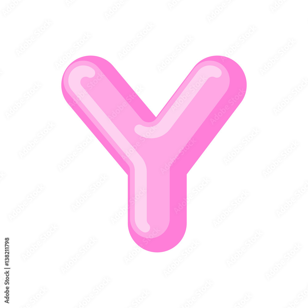 Letter Y candy font. Caramel alphabet. lollipop lettering. Sweet ABC sign Letter Y candy font. Caramel alphabet. lollipop lettering. Sweet ABC sign