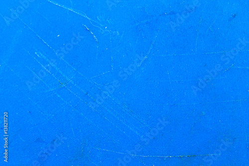 Cut Plastic Surface in Blue