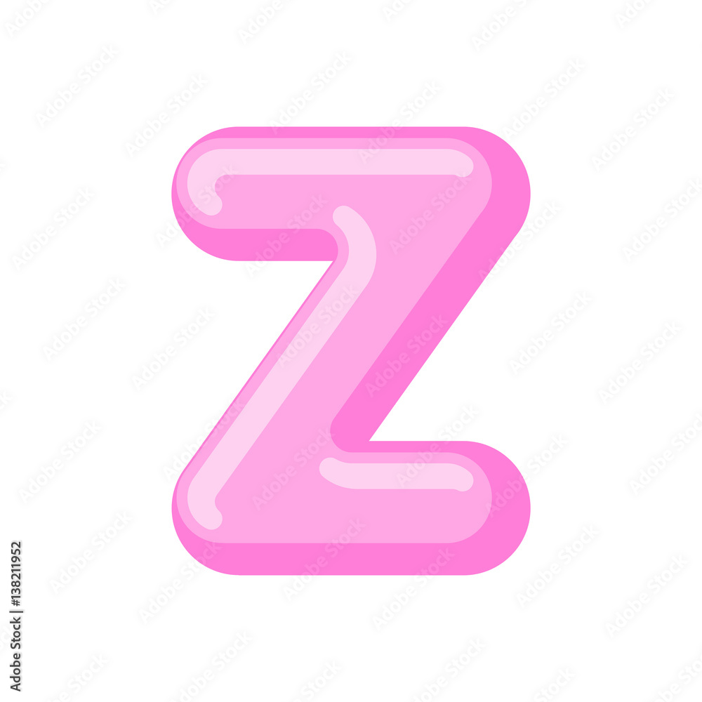Letter Z candy font. Caramel alphabet. lollipop lettering. Sweet ABC sign Letter Z candy font. Caramel alphabet. lollipop lettering. Sweet ABC sign
