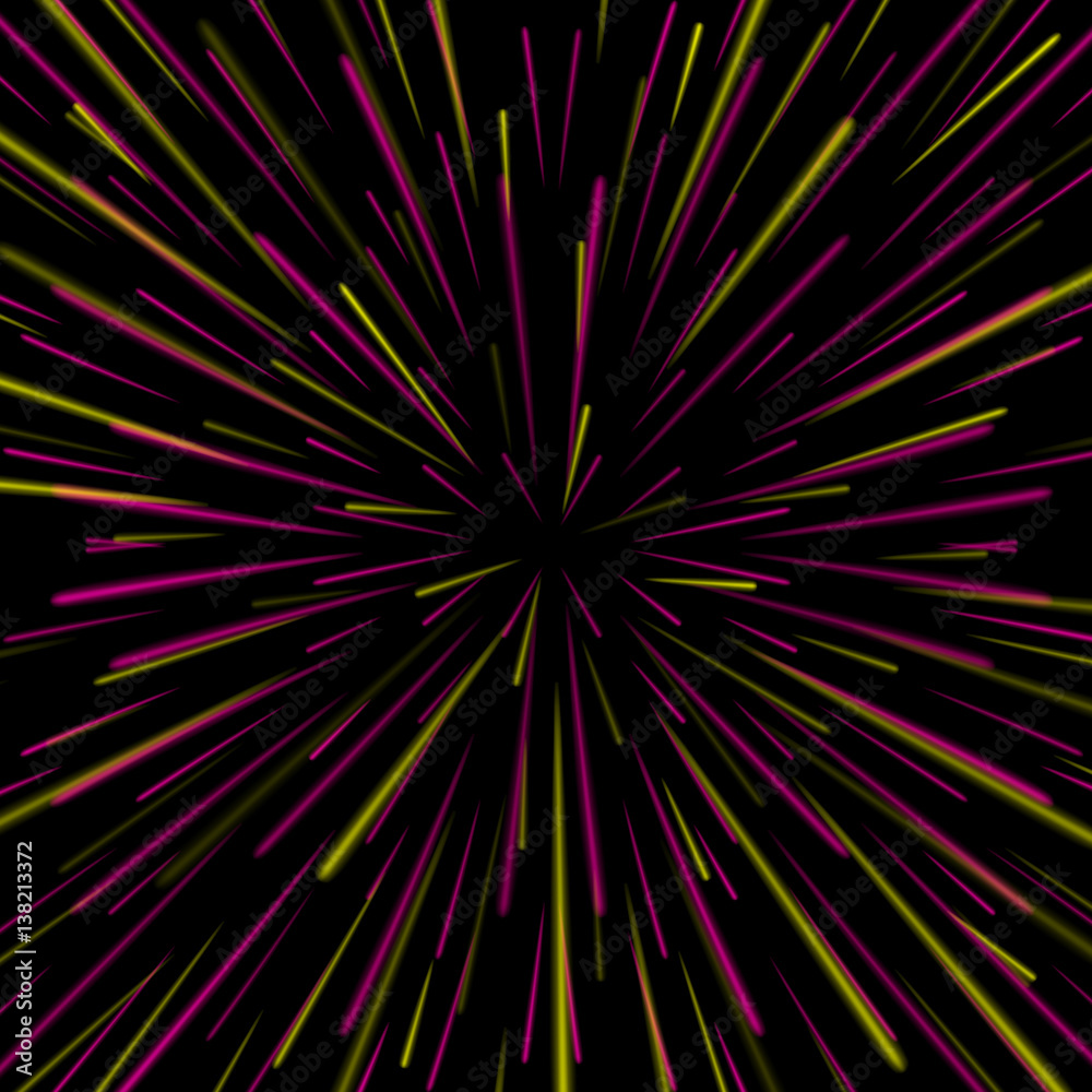 Fototapeta premium Space Vortex Vector. Abstract Background With Star Warp, Stars Burst Or Hyperspace.