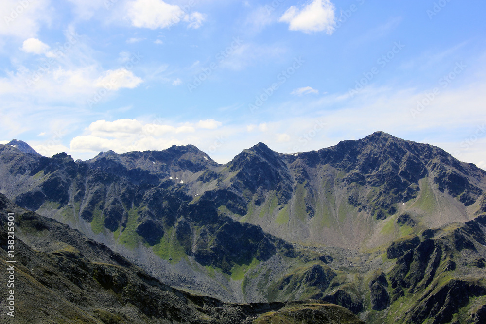 Mountain Landscape at Fiss in Tyrol, Austria, Europe Mountain Landscape at Fiss in Tyrol, Austria, Europe