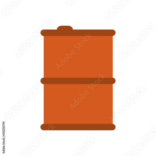 oil barrel icon over white background. colorful design. oil industry concept. vector illustration