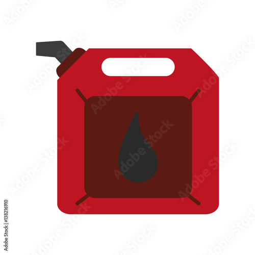 oil gallon icon over white background. colorful design. vector illustration