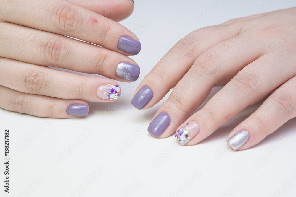 Beautiful woman's hands. Natural nails and manicure. Spa procedure. Beautiful woman's hands. Natural nails and manicure. Spa procedure.