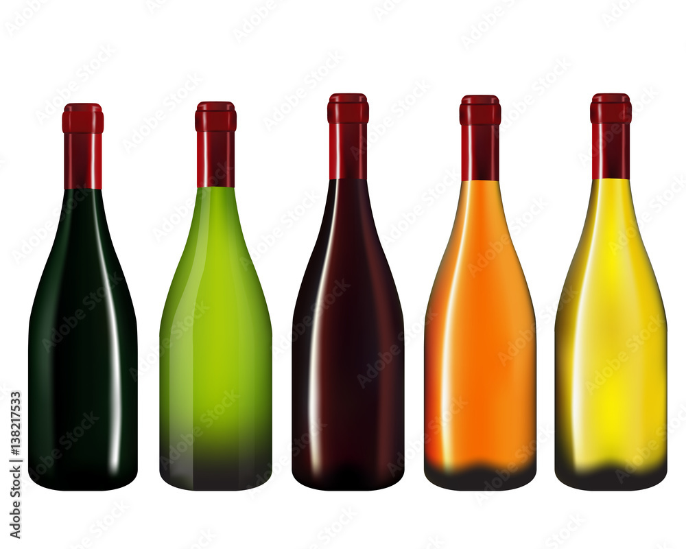 Champagne bottle isolated on white Champagne bottle isolated on white