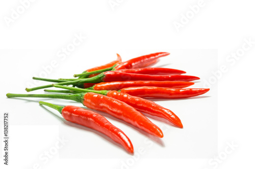 Red chili pepper isolated on a white background