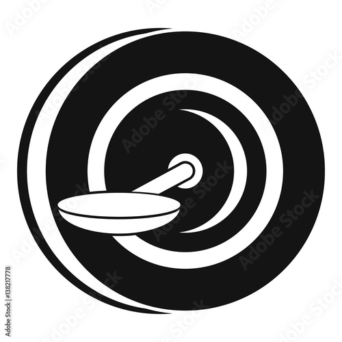 Self balancing wheel icon, simple style