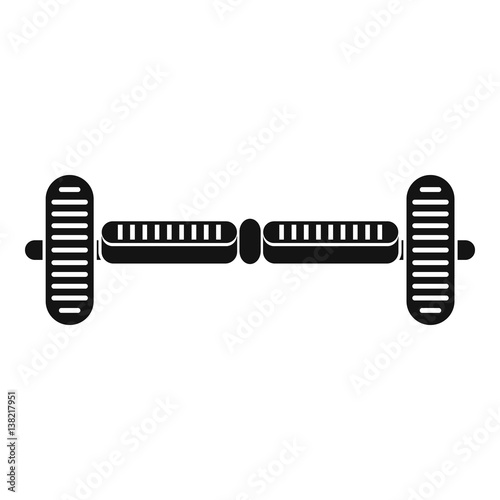 Hoverboard gyro pod icon, simple style