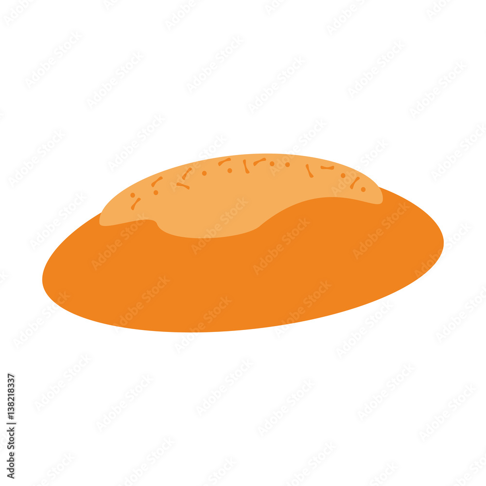bread icon over white background. bakery products concept. colorful design. vector illustration bread icon over white background. bakery products concept. colorful design. vector illustration