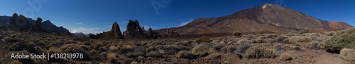 mountain landscape panorama Tenerife island Spain Teide volcano