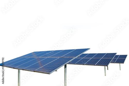 Solar Cells in isolate background