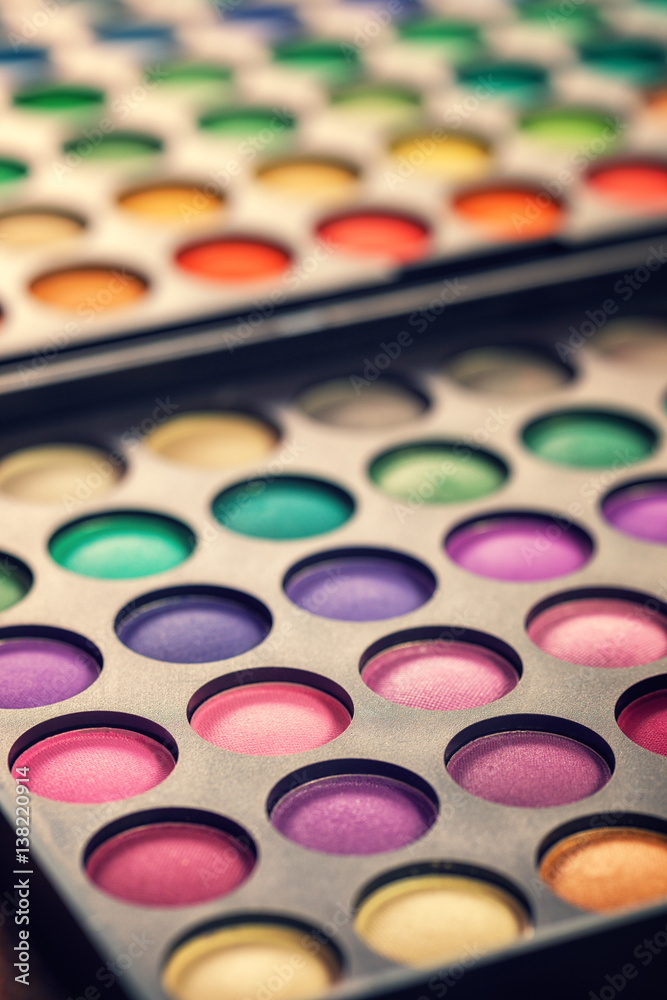 Naklejka premium Multi colored make-up