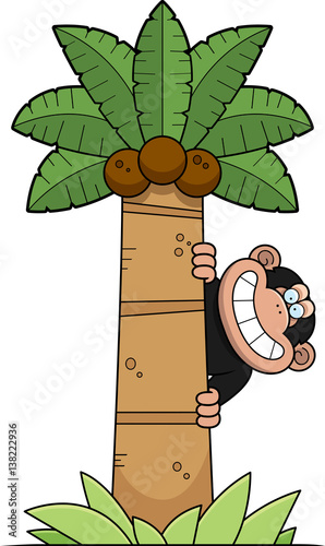 Cartoon Chimpanzee Tree