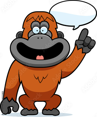 Cartoon Orangutan Talking